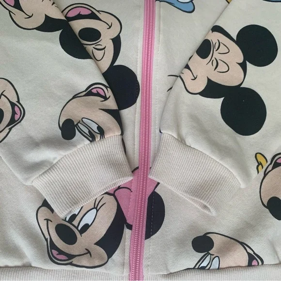 H&M Disney Kids Mickey Mouse & Friends Minnie Girls Hoodie Sz 8-10 - Picture 3 of 8